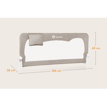 Lionelo - Barriera di sicurezza per il letto HANNA Beige Melange