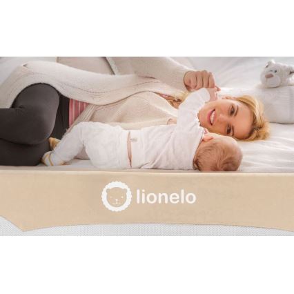 Lionelo - Barriera di sicurezza per letti EVA beige