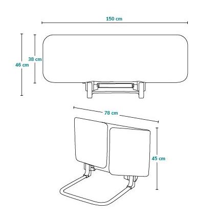 Lionelo - Barriera di sicurezza per letti LORA XL grigio