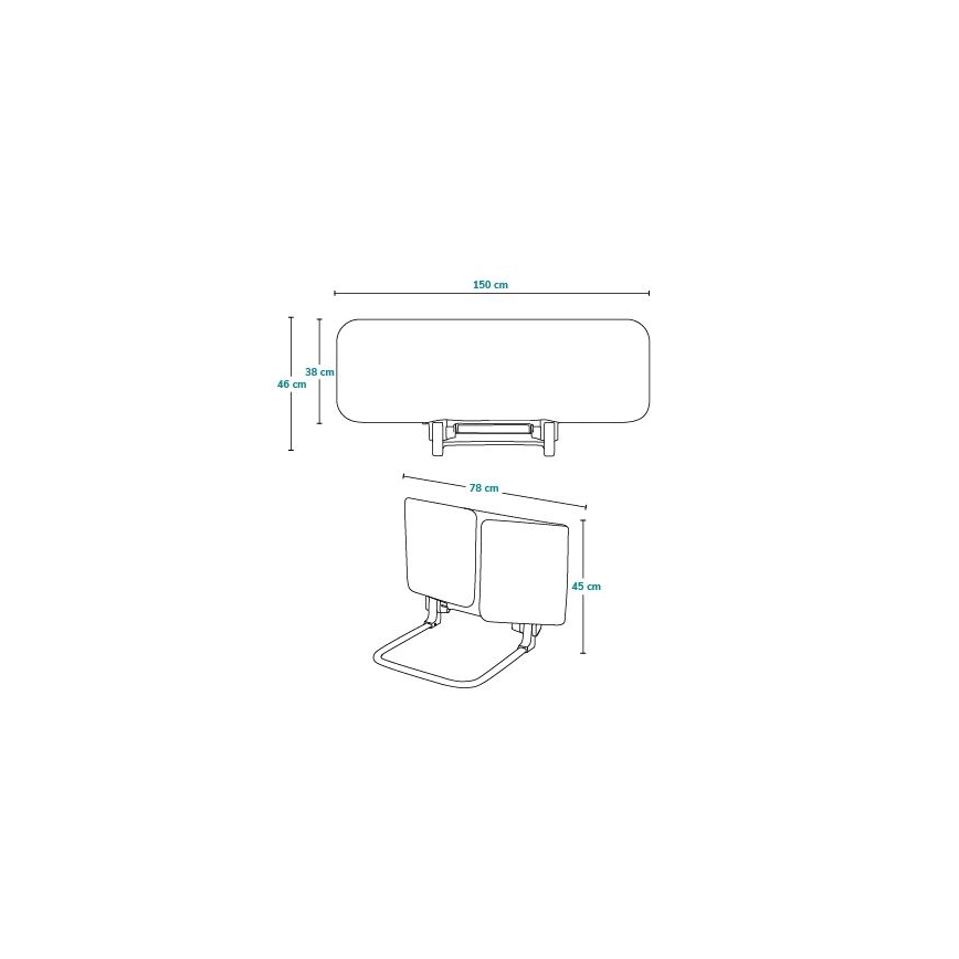 Lionelo - Barriera di sicurezza per letti LORA XL grigio