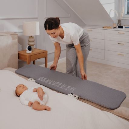 Lionelo - Barriera di sicurezza per letti LORA XL grigio scuro
