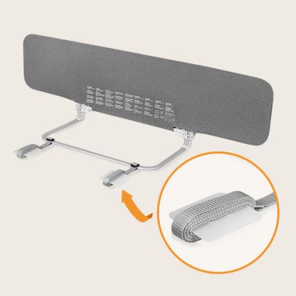 Lionelo - Barriera di sicurezza per letti LORA XL grigio scuro