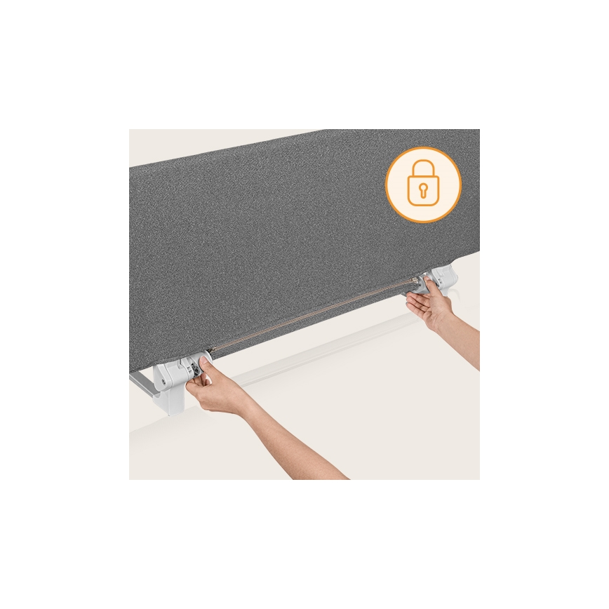 Lionelo - Barriera di sicurezza per letti LORA XL grigio scuro