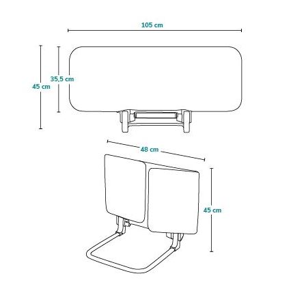 Lionelo - Barriera di sicurezza per letto LORA grigia