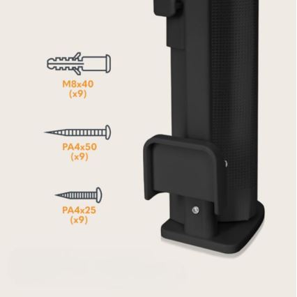 Lionelo - Barriera di sicurezza THEA nero