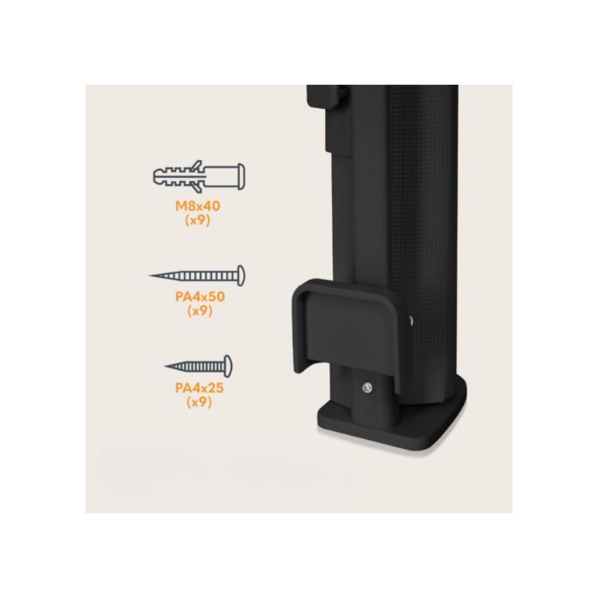 Lionelo - Barriera di sicurezza THEA nero
