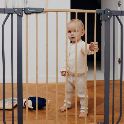 Lionelo - Barriera di sicurezza TRUUS SLIM nera/beige