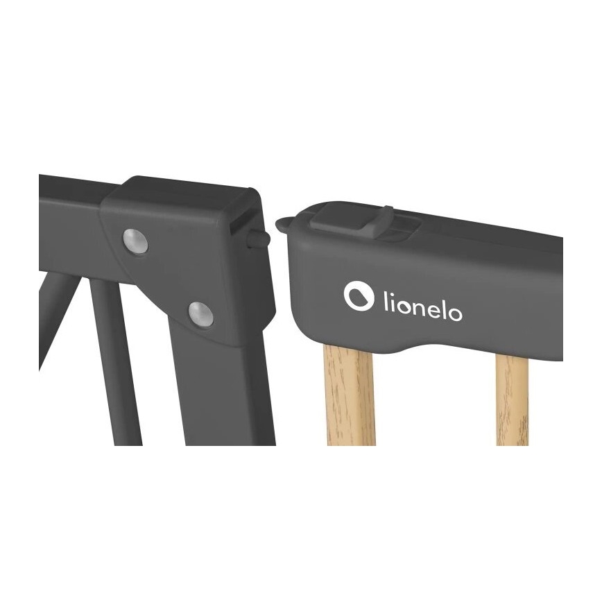 Lionelo - Barriera di sicurezza TRUUS SLIM nero/beige