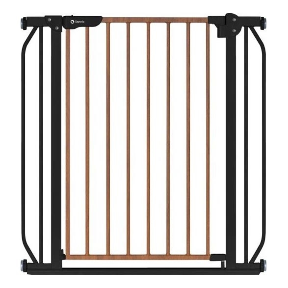 Lionelo - Barriera di sicurezza TRUUS SLIM nero/marrone