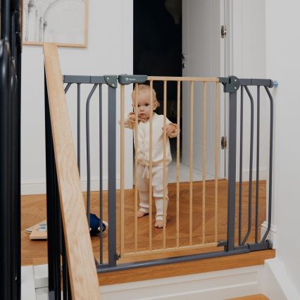 Lionelo - Barriera di sicurezza TRUUS SLIM nero/marrone