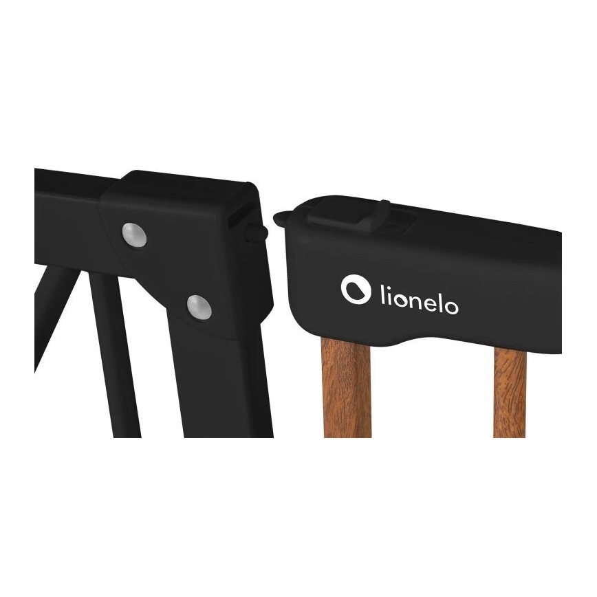 Lionelo - Barriera di sicurezza TRUUS SLIM nero/marrone