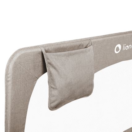 Lionelo - Barrière de sécurité pour lit HANNA Beige Mélange