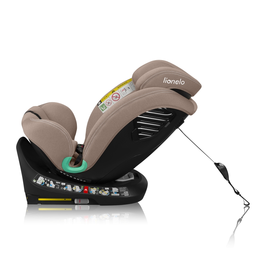 Lionelo - Autokindersitz mit drehbarer Basis BASTIAAN ONE i-Size 40-150 cm Sandbeige