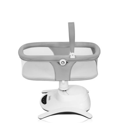 Lionelo - Sdraietta per neonati con melodia 2 in 1 BELLA 4xAA Grigio Cemento + telecomando