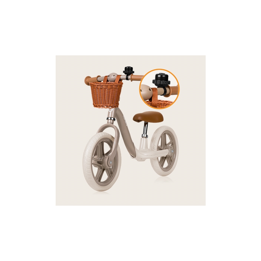Lionelo - Bici a spinta ALEX PLUS beige