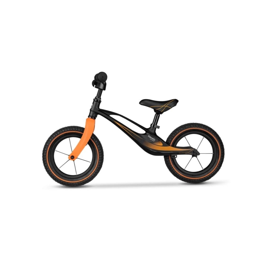 Lionelo - Bici a spinta BART AIR nero/arancione