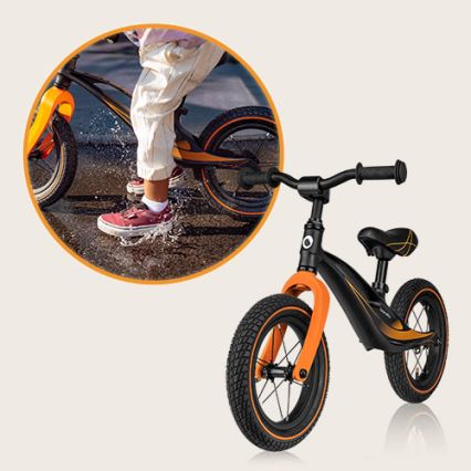 Lionelo - Bici a spinta BART AIR nero/arancione