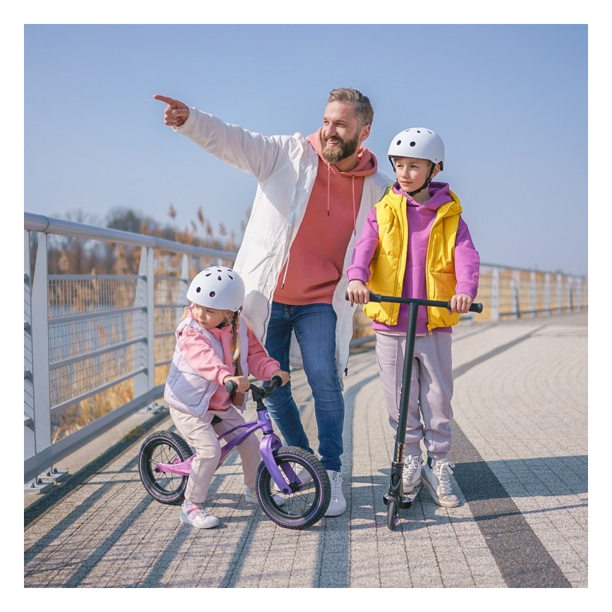Lionelo - Bici a spinta BART AIR viola/rosa