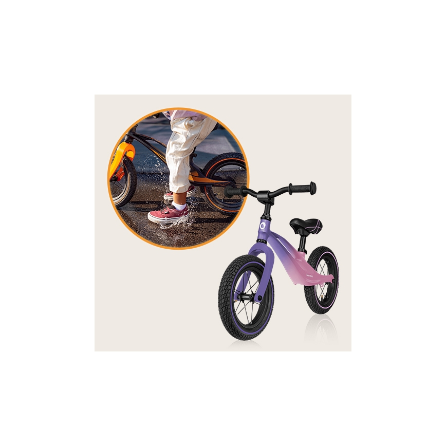 Lionelo - Bici a spinta BART AIR viola/rosa