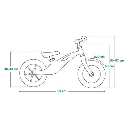 Lionelo - Bici a spinta BART TOUR rosa/verde