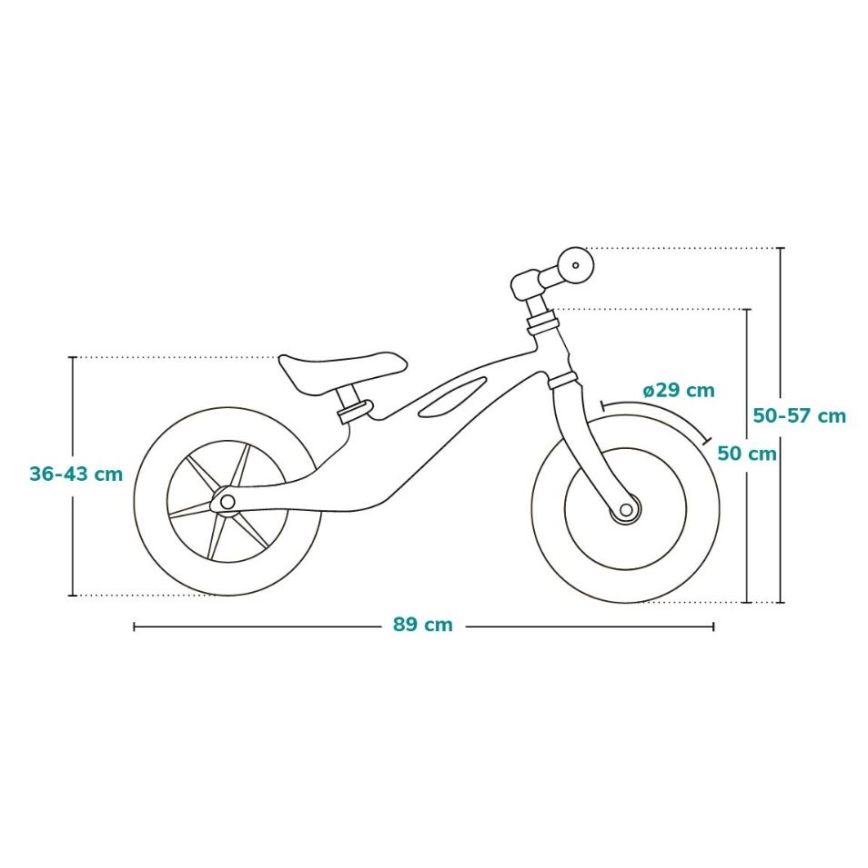 Lionelo - Bici a spinta BART TOUR rosa/verde