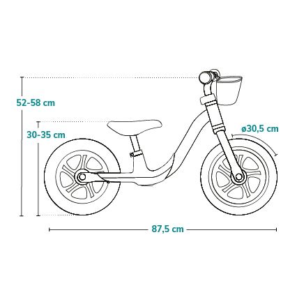 Lionelo - Bicicletta senza pedali ALEX PLUS rosa