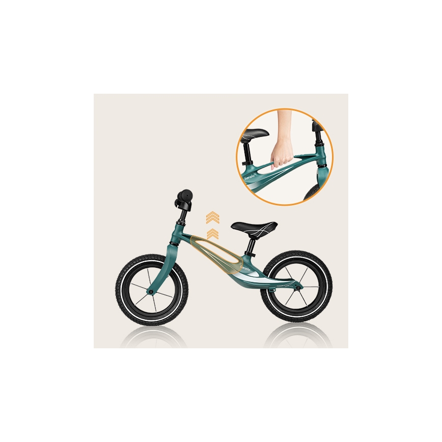 Lionelo - Bicicletta senza pedali BART AIR verde
