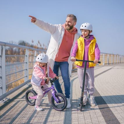 Lionelo - Bicicletta senza pedali BART AIR viola/rosa