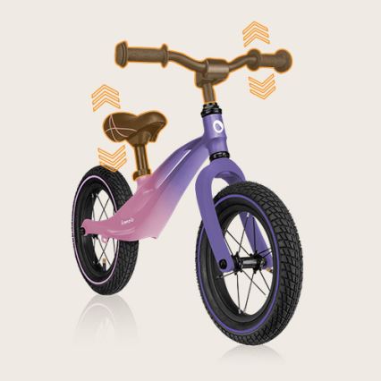 Lionelo - Bicicletta senza pedali BART AIR viola/rosa