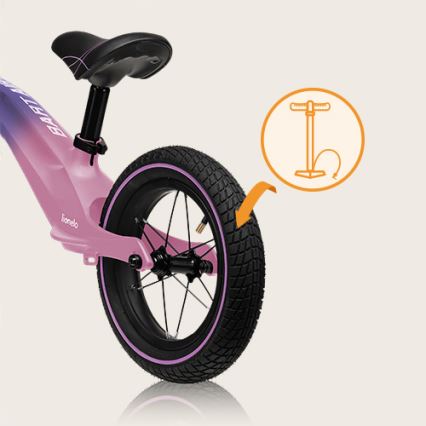 Lionelo - Bicicletta senza pedali BART AIR viola/rosa