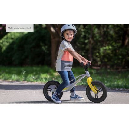 Lionelo - Bicicletta senza pedali BART TOUR grigio/giallo