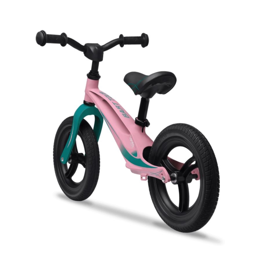 Lionelo - Bicicletta senza pedali BART TOUR rosa/verde
