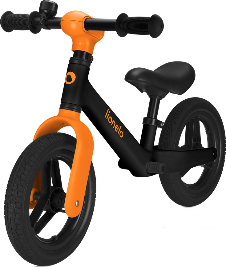 Lionelo - Bicicletta senza pedali TONI Nero/Arancione