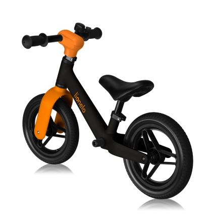 Lionelo - Bicicletta senza pedali TONI Nero/Arancione