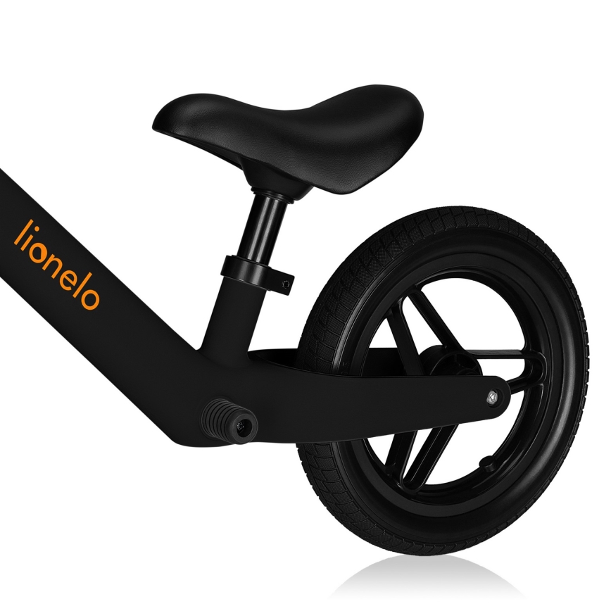 Lionelo - Bicicletta senza pedali TONI Nero/Arancione