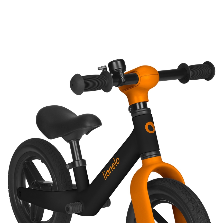 Lionelo - Bicicletta senza pedali TONI Nero/Arancione