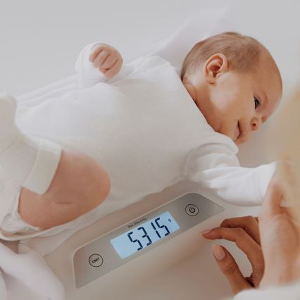 Lionelo - Bilancia per neonati BABYBALANCE 3xAAA