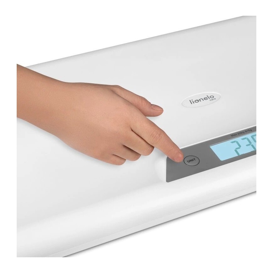 Lionelo - Bilancia per neonati BABYBALANCE 3xAAA