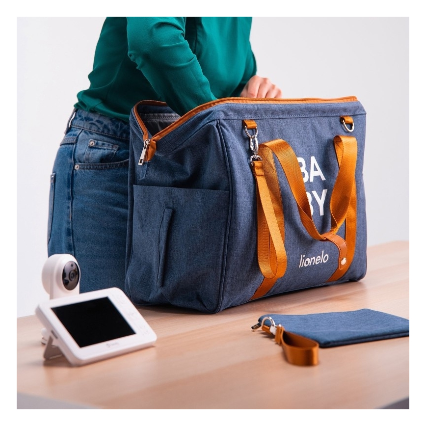 Lionelo - Borsa fasciatoio per passeggino IDA Blue Denim
