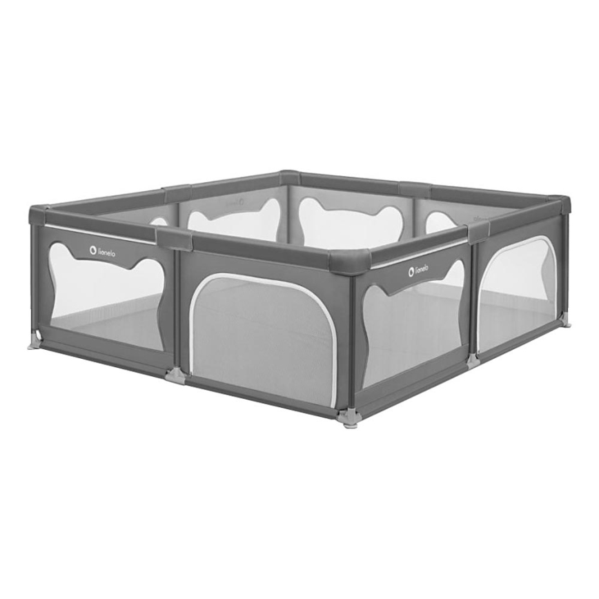 Lionelo - Box giochi WILLOW XL grigio