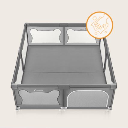 Lionelo - Box giochi WILLOW XL grigio