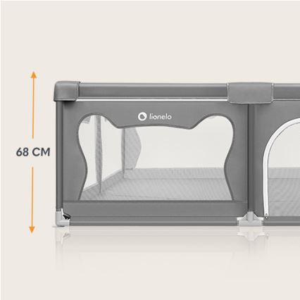 Lionelo - Box giochi WILLOW XL grigio
