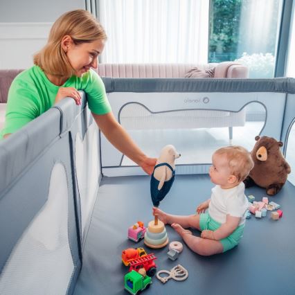 Lionelo - Box gioco WILLOW grigio