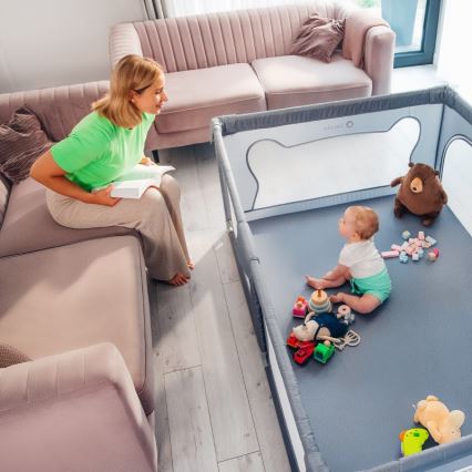 Lionelo - Box gioco WILLOW grigio