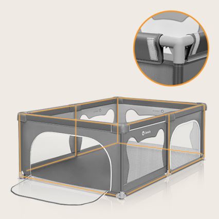 Lionelo - Box gioco WILLOW grigio