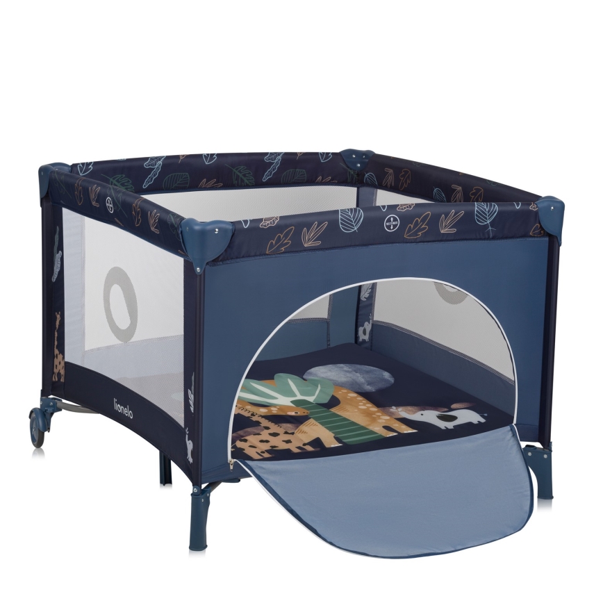 Lionelo - Box per bambini BONNIE Blu Navy