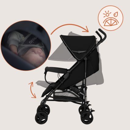 Lionelo - Buggy ELIA Black Onyx