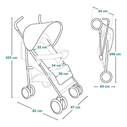 Lionelo - Buggy ELIA grau