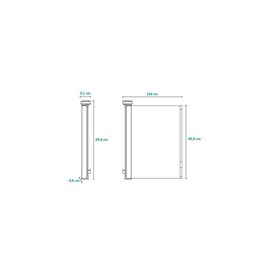 Lionelo - Cancelletto di sicurezza THEA grigio