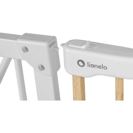 Lionelo - Cancelletto di sicurezza TRUUS SLIM bianco/beige